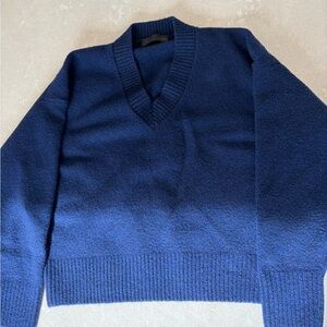 Zara Blue V-Neck Sweater